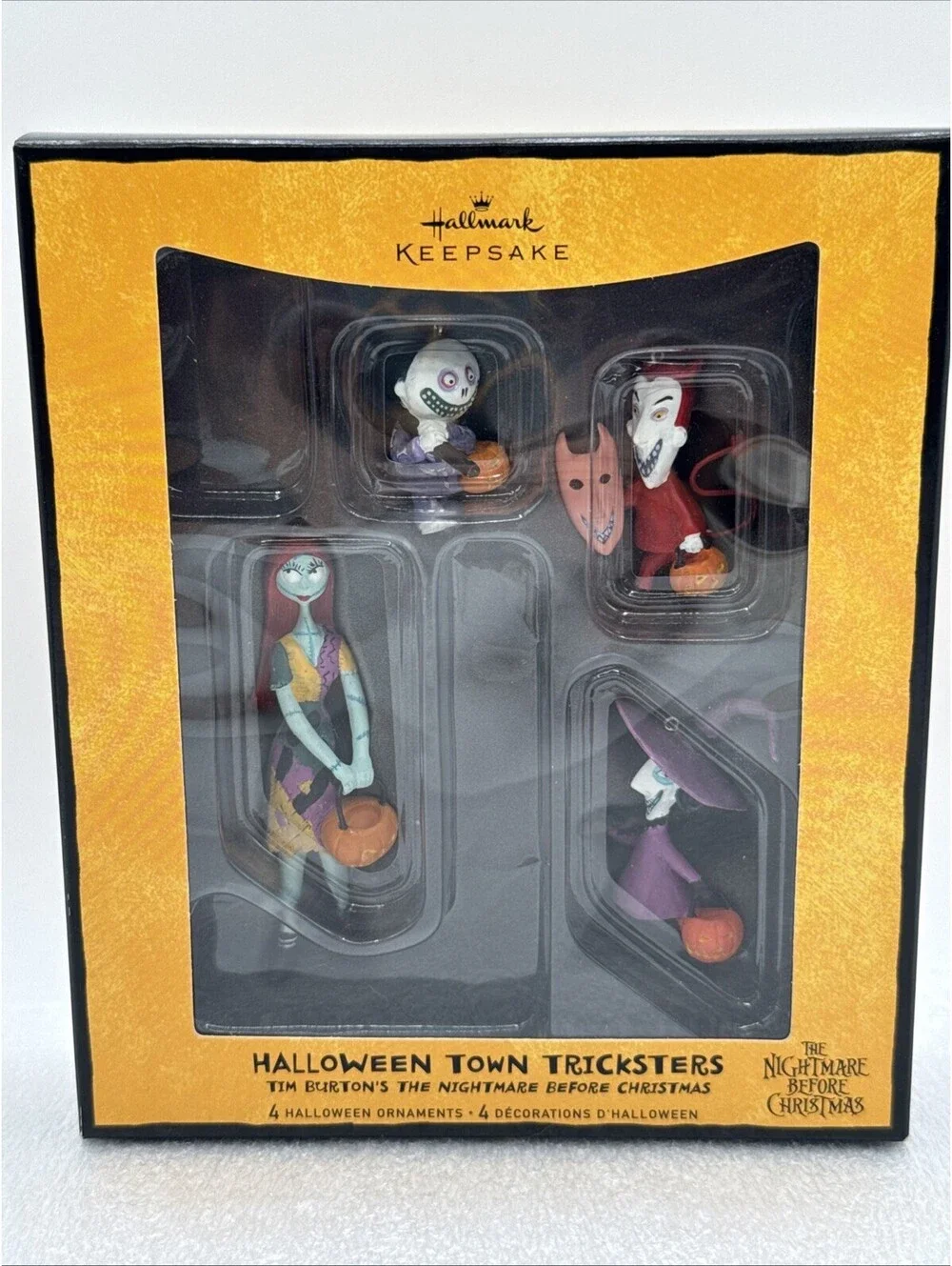 2008 Hallmark Halloween Town Tricksters Nightmare Before Christmas 4 Piece Set